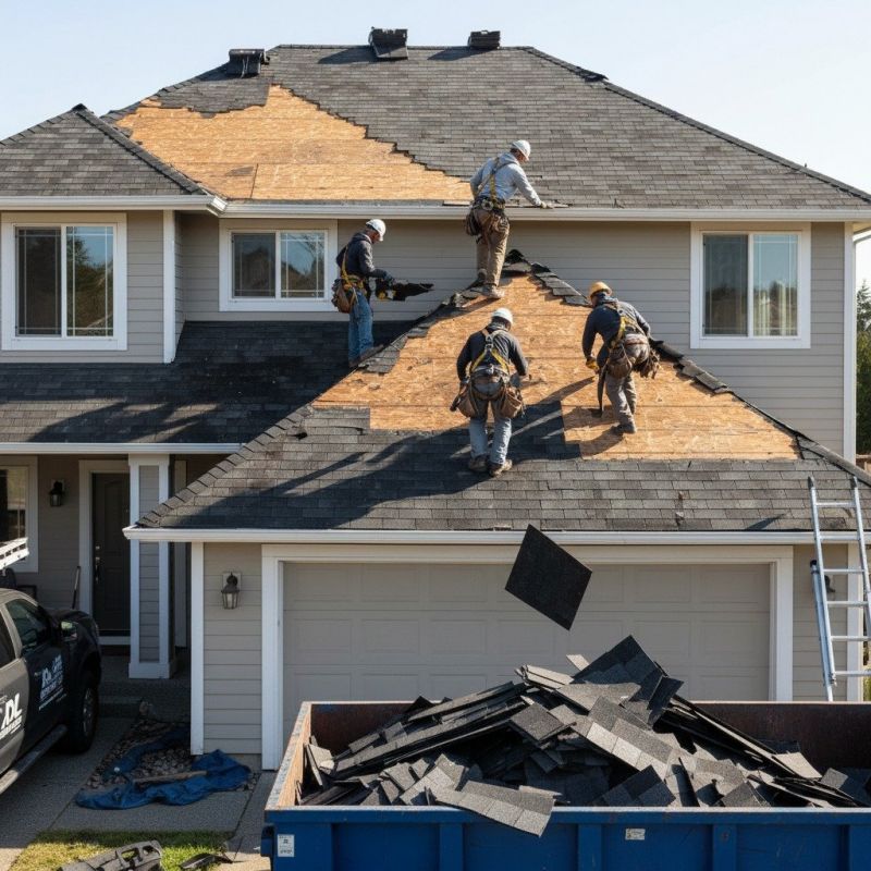 Damaged Roof Replacement in Boston, MA