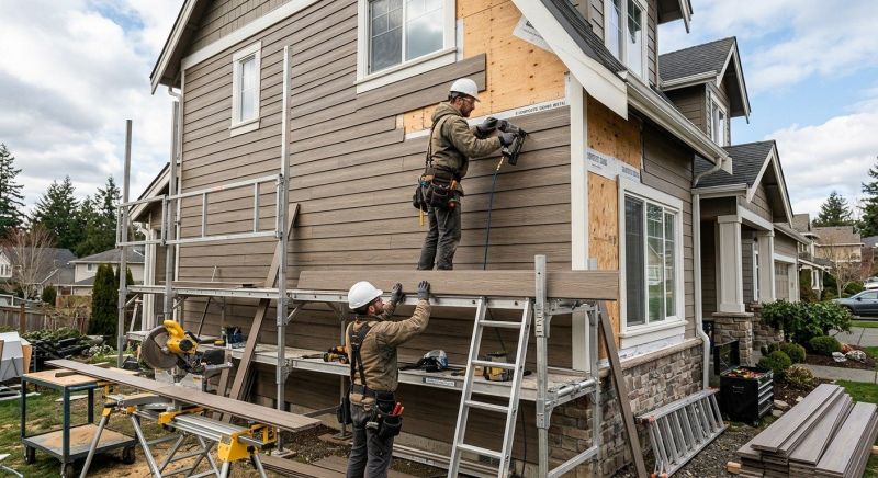 Wood Barn Siding Installation in Boston, MA